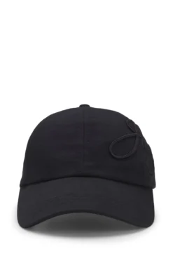 Logo-embroidered cap in cotton twill