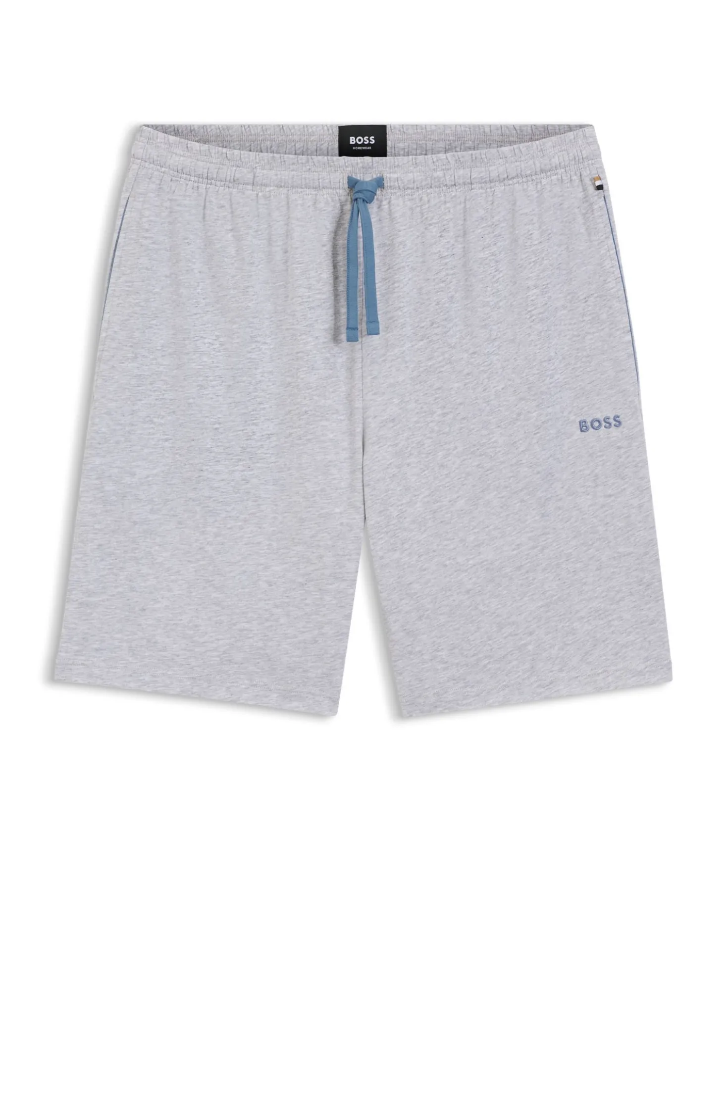 Logo-embroidered shorts in stretch cotton