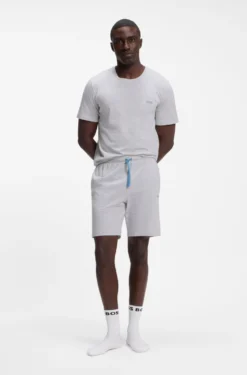 Logo-embroidered T-shirt in stretch cotton