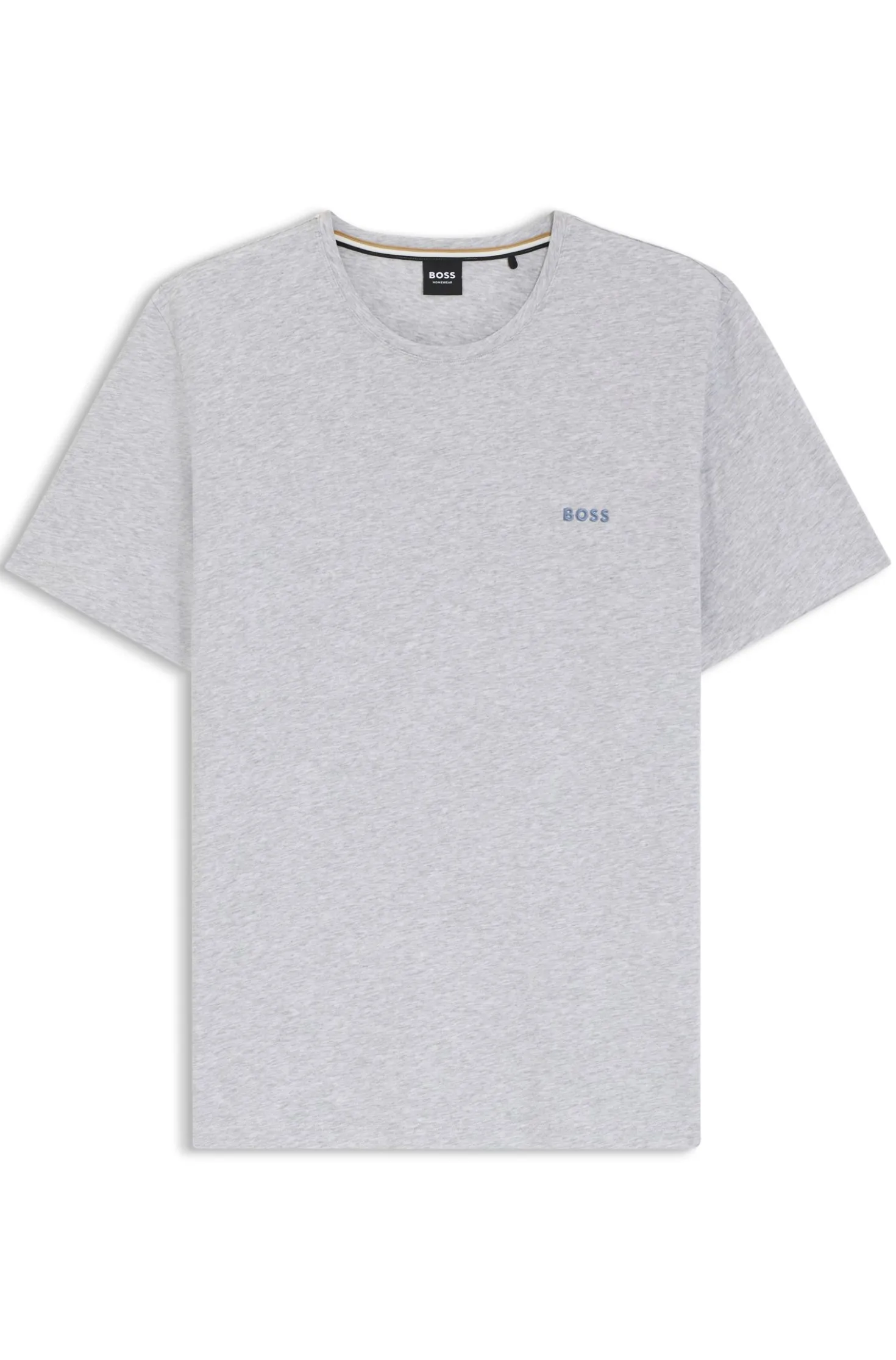 Logo-embroidered T-shirt in stretch cotton