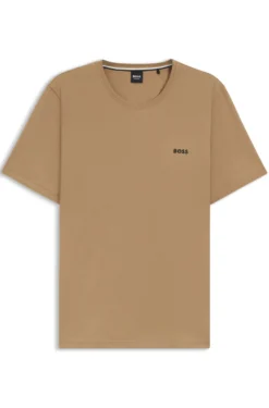 Logo-embroidered T-shirt in stretch cotton
