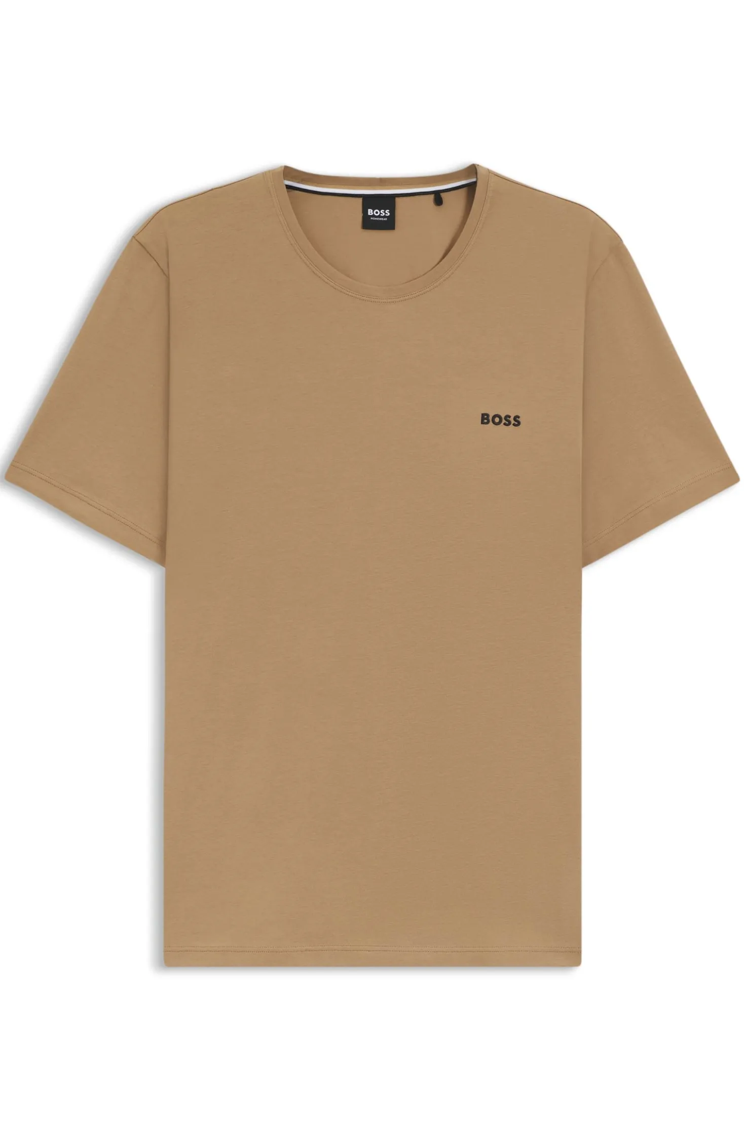 Logo-embroidered T-shirt in stretch cotton
