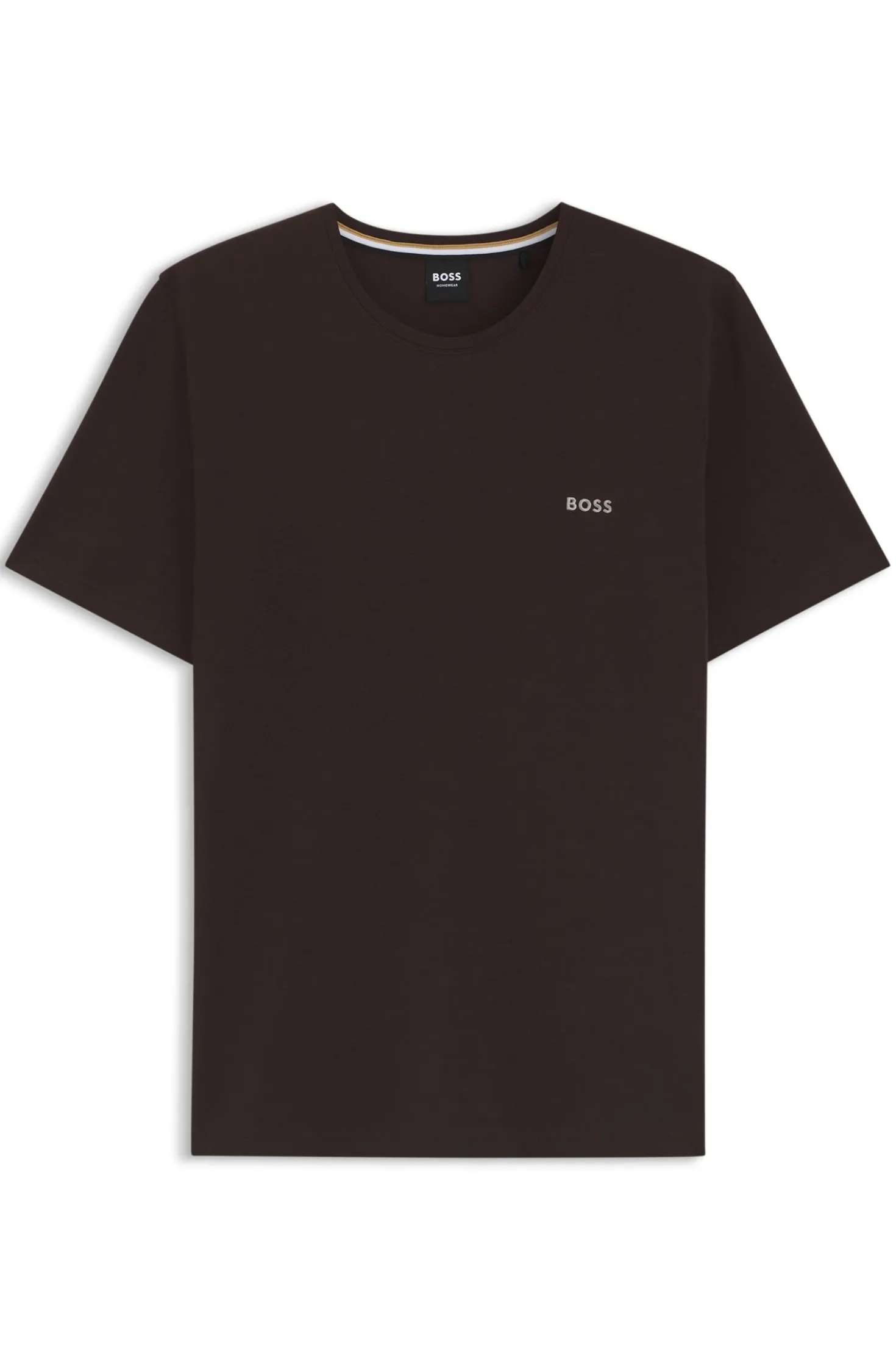 Logo-embroidered T-shirt in stretch cotton