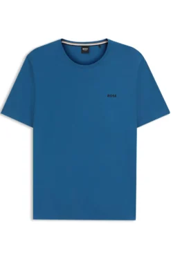 Logo-embroidered T-shirt in stretch cotton