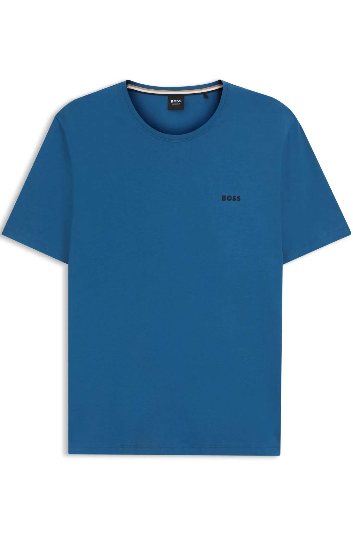 Logo-embroidered T-shirt in stretch cotton
