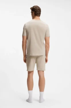 Logo-embroidered T-shirt in stretch cotton