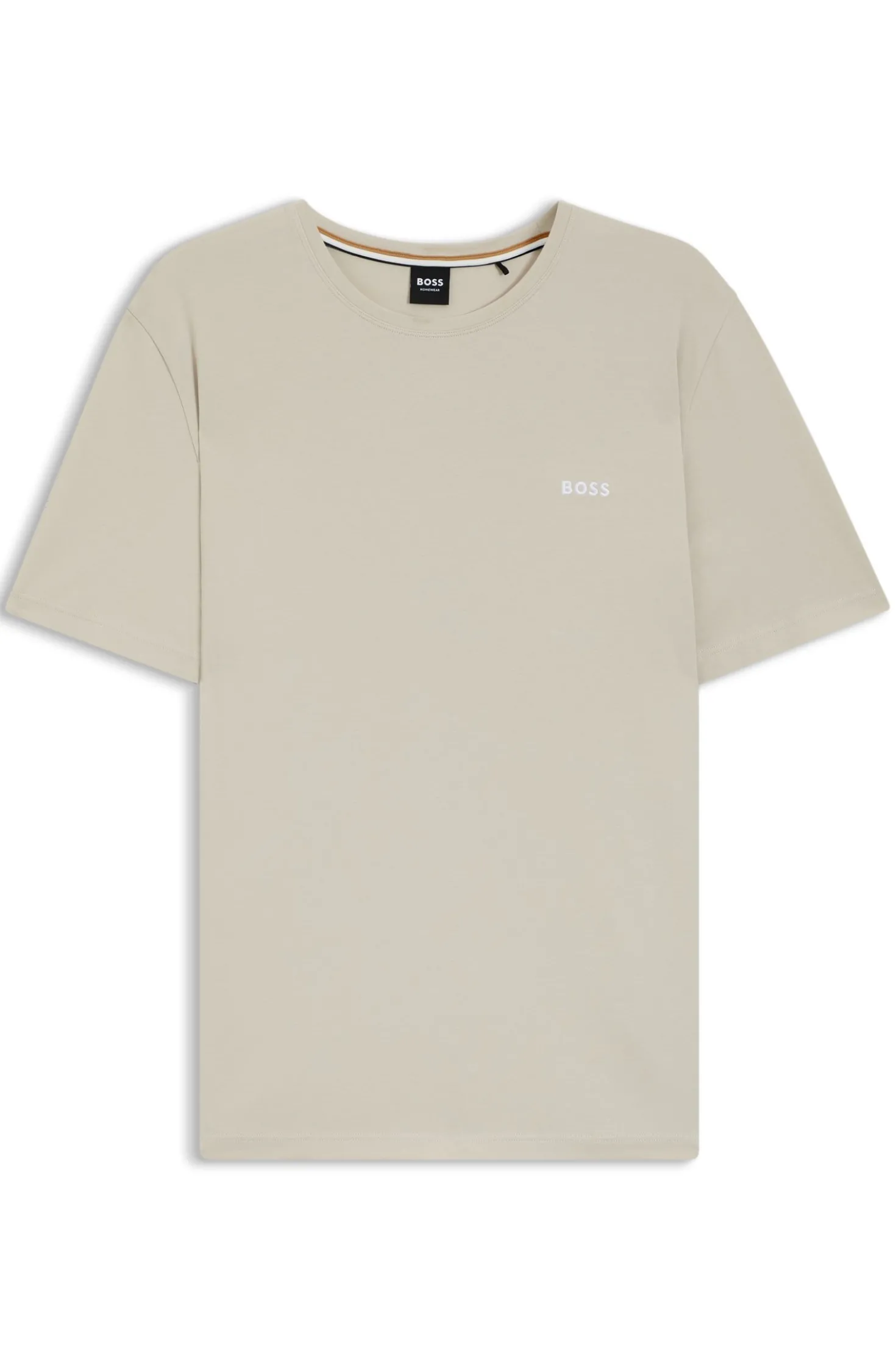 Logo-embroidered T-shirt in stretch cotton