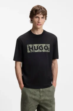 Logo-graphic T-shirt in cotton jersey