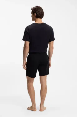 Logo-print loungewear shorts in stretch cotton