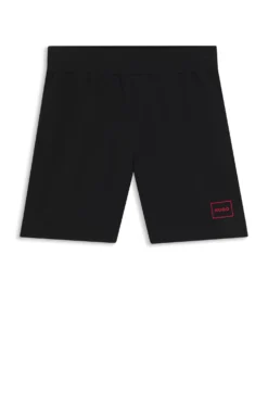 Logo-print loungewear shorts in stretch cotton