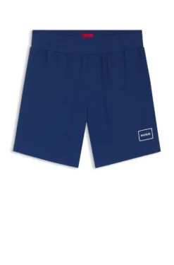 Logo-print loungewear shorts in stretch cotton