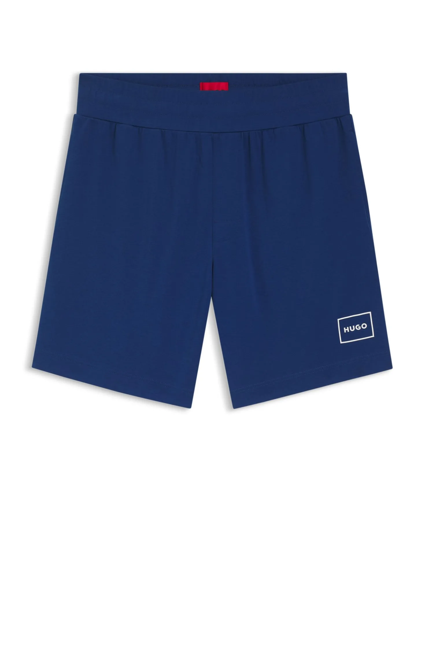 Logo-print loungewear shorts in stretch cotton