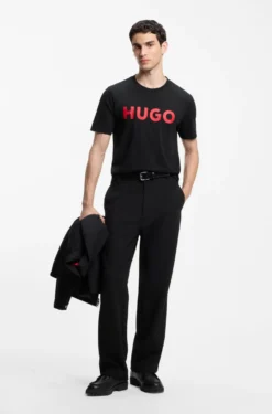 Logo-print T-shirt in cotton jersey
