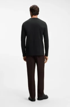 Long-sleeved T-shirt in cotton with logo detail