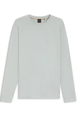 Long-sleeved T-shirt in cotton with logo patch