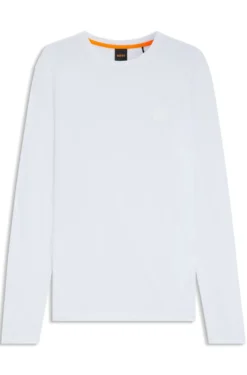 Long-sleeved T-shirt in cotton with logo patch