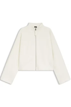 Loose-fit bomber jacket in stretch jersey