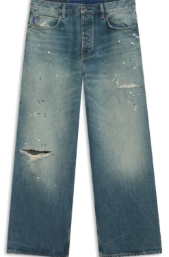 Loose-fit jeans in heavyweight cotton denim