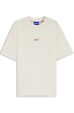 Loose-fit T-shirt in cotton with rear logo artwork