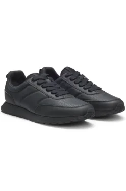 Low-top trainers with monogrammed uppers