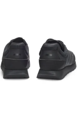 Low-top trainers with monogrammed uppers