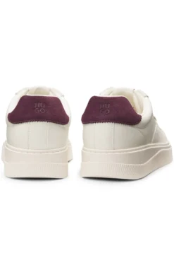 Low-top trainers with suede trims