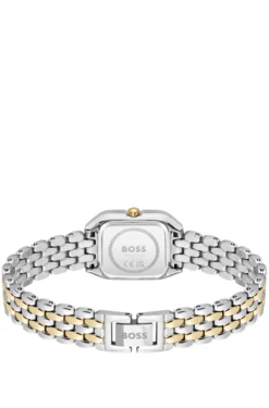 MAE PETITE Green-dial watch with two-tone bracelet