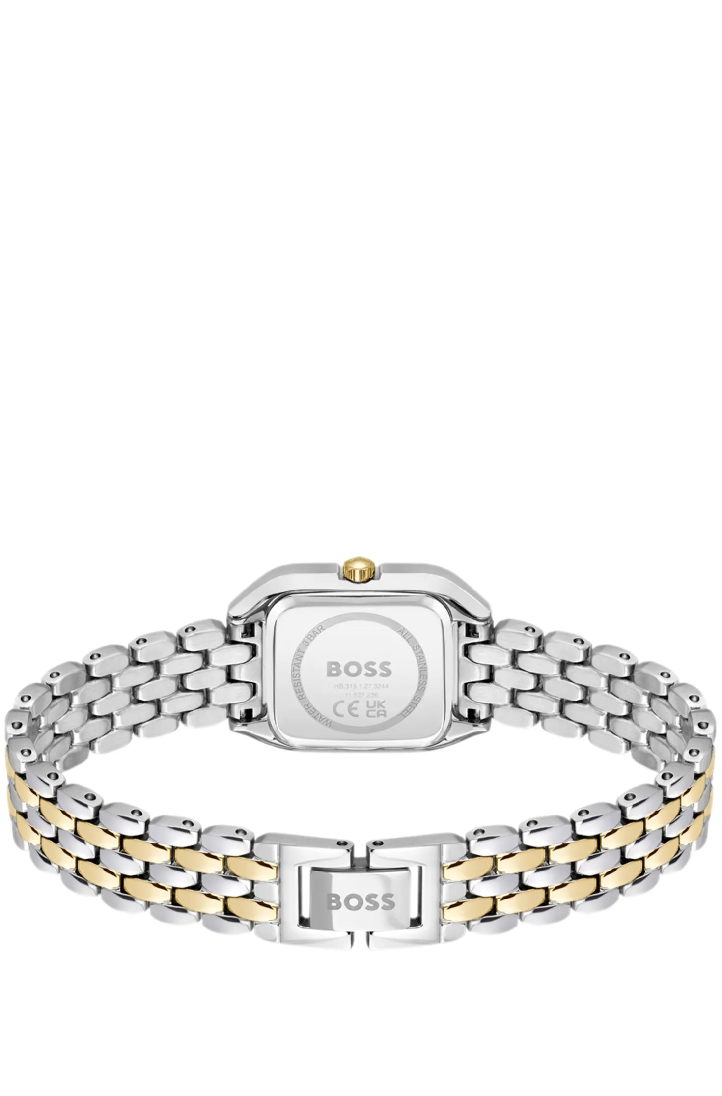 MAE PETITE Green-dial watch with two-tone bracelet