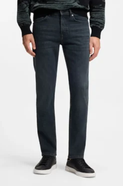 Maine regular-fit jeans in blue super-stretch denim