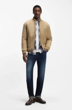 Maine regular-fit jeans in dark-blue extra-soft denim