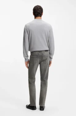 Maine regular-fit jeans in grey comfort-stretch denim