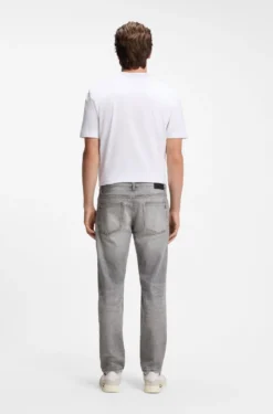 Maine regular-fit jeans in grey comfort-stretch denim