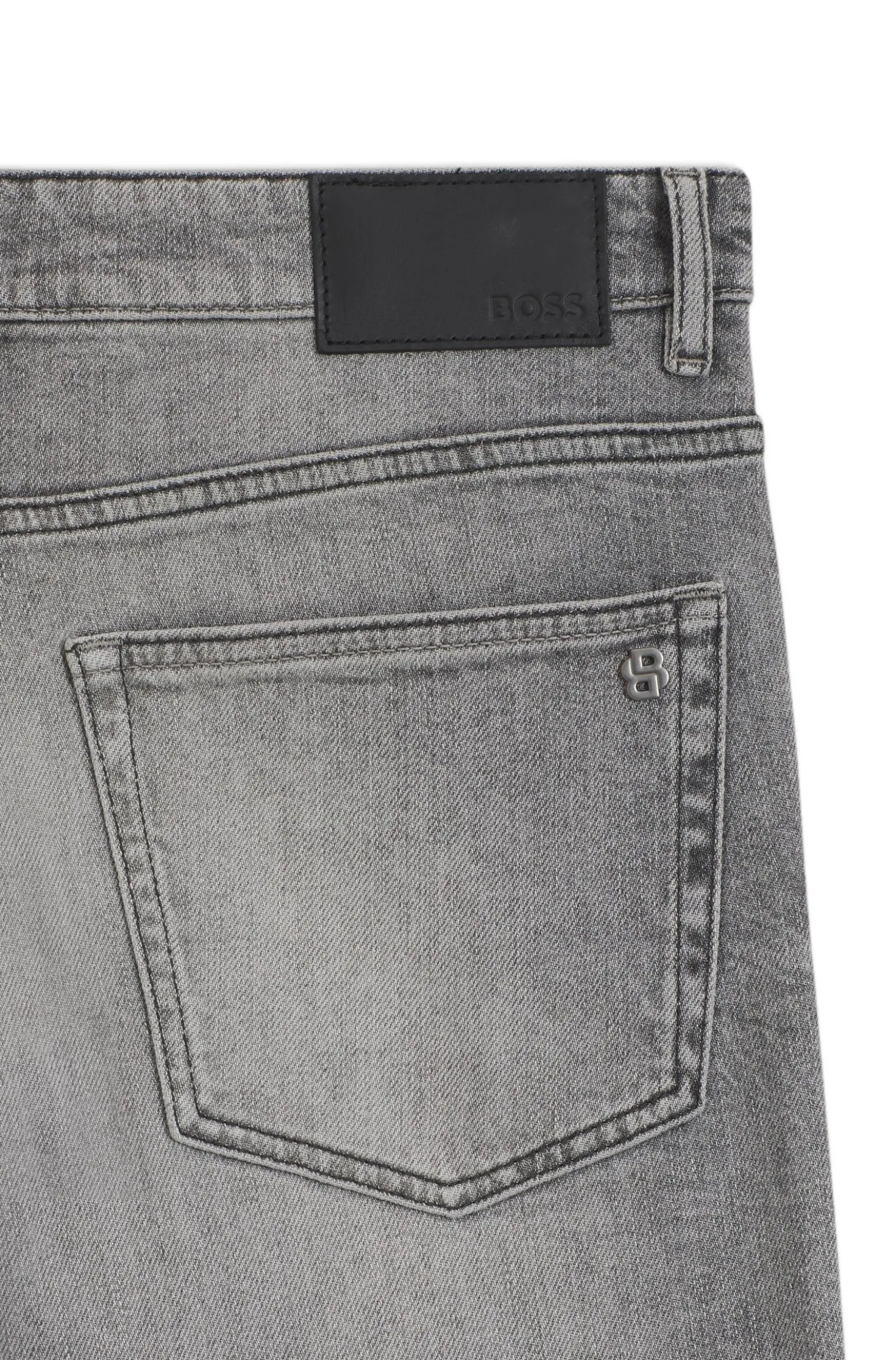 Maine regular-fit jeans in grey comfort-stretch denim