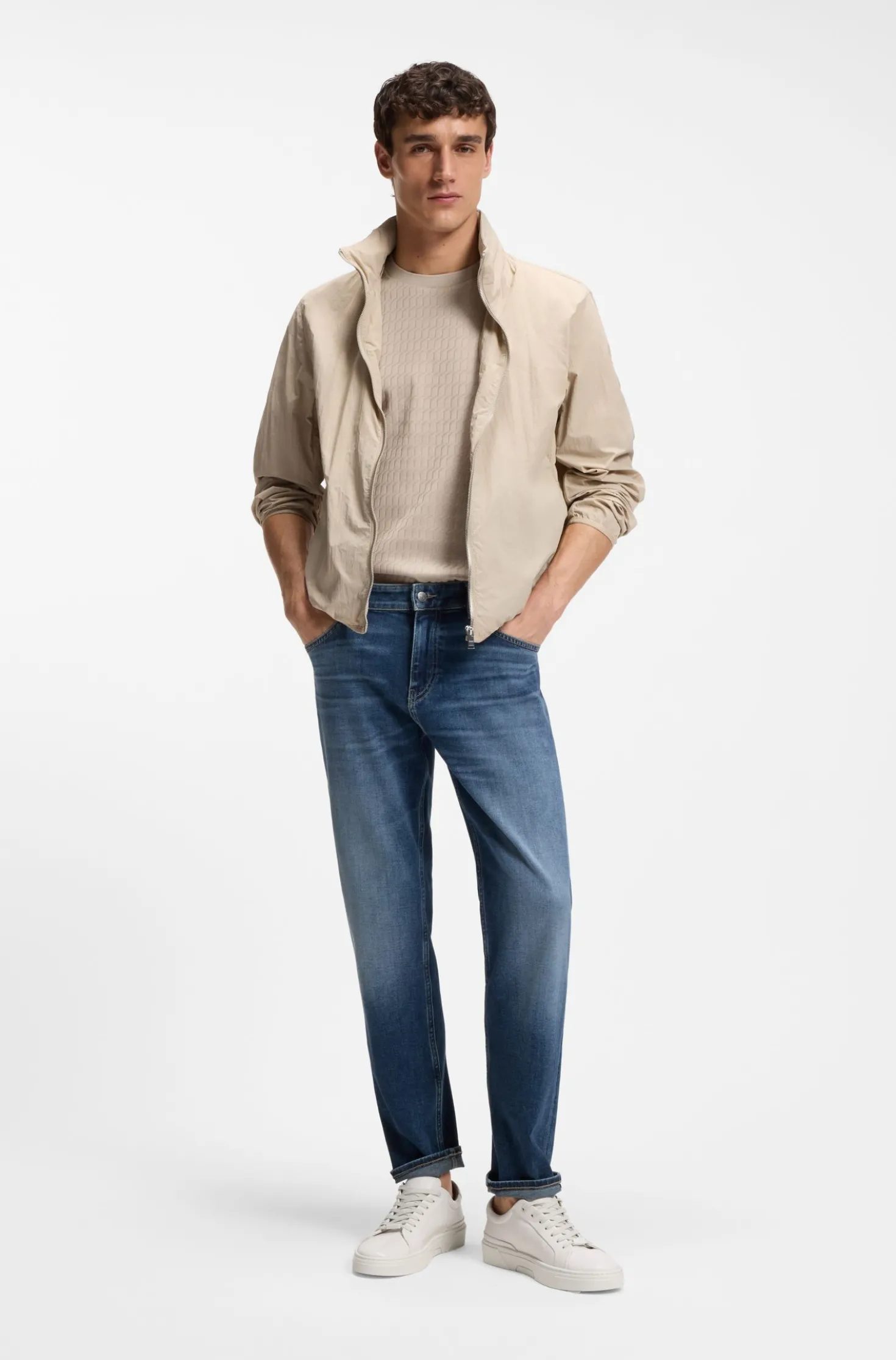 Maine regular-fit jeans in super-soft stretch denim