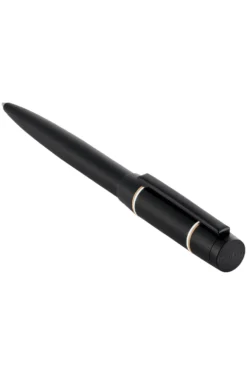 Matte-black ballpoint pen with Double B monogram