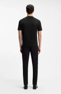 Mercerised-cotton slim-fit T-shirt with contrast tipping