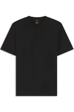 Mercerised-cotton slim-fit T-shirt with contrast tipping