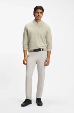 Mixed-structure sweater with moisture management