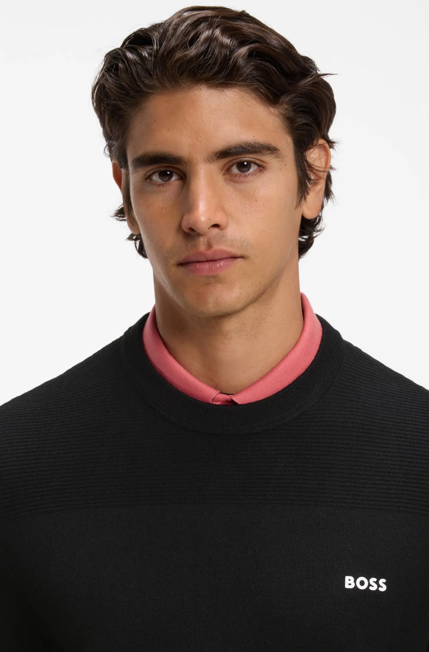 Mixed-structure sweater with moisture management