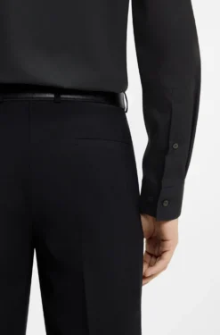 Modern-fit shirt in easy-iron cotton poplin