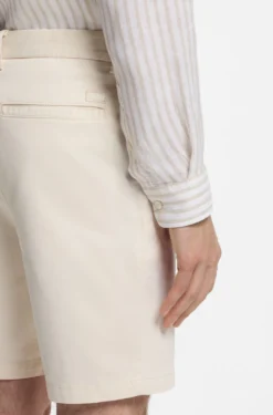 Modern-fit shorts in overdyed stretch-cotton twill