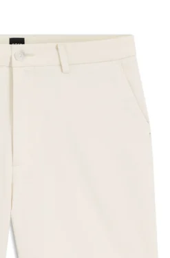 Modern-fit shorts in overdyed stretch-cotton twill
