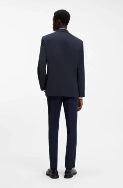 Modern-fit suit jacket in a stretch-wool blend