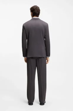 Modern-fit suit jacket in checked stretch fabric