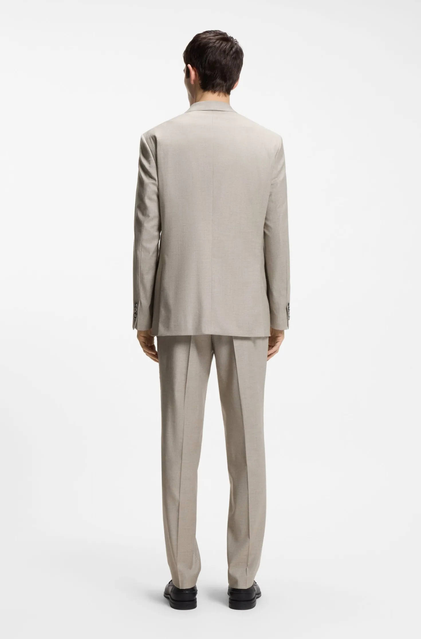 Modern-fit suit jacket in stretch twill