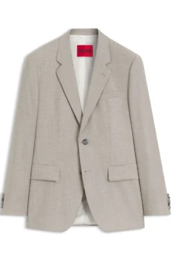 Modern-fit suit jacket in stretch twill