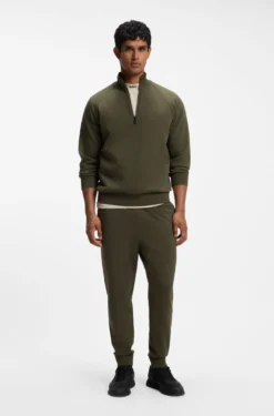 Modern regular-fit trousers in stretch cotton