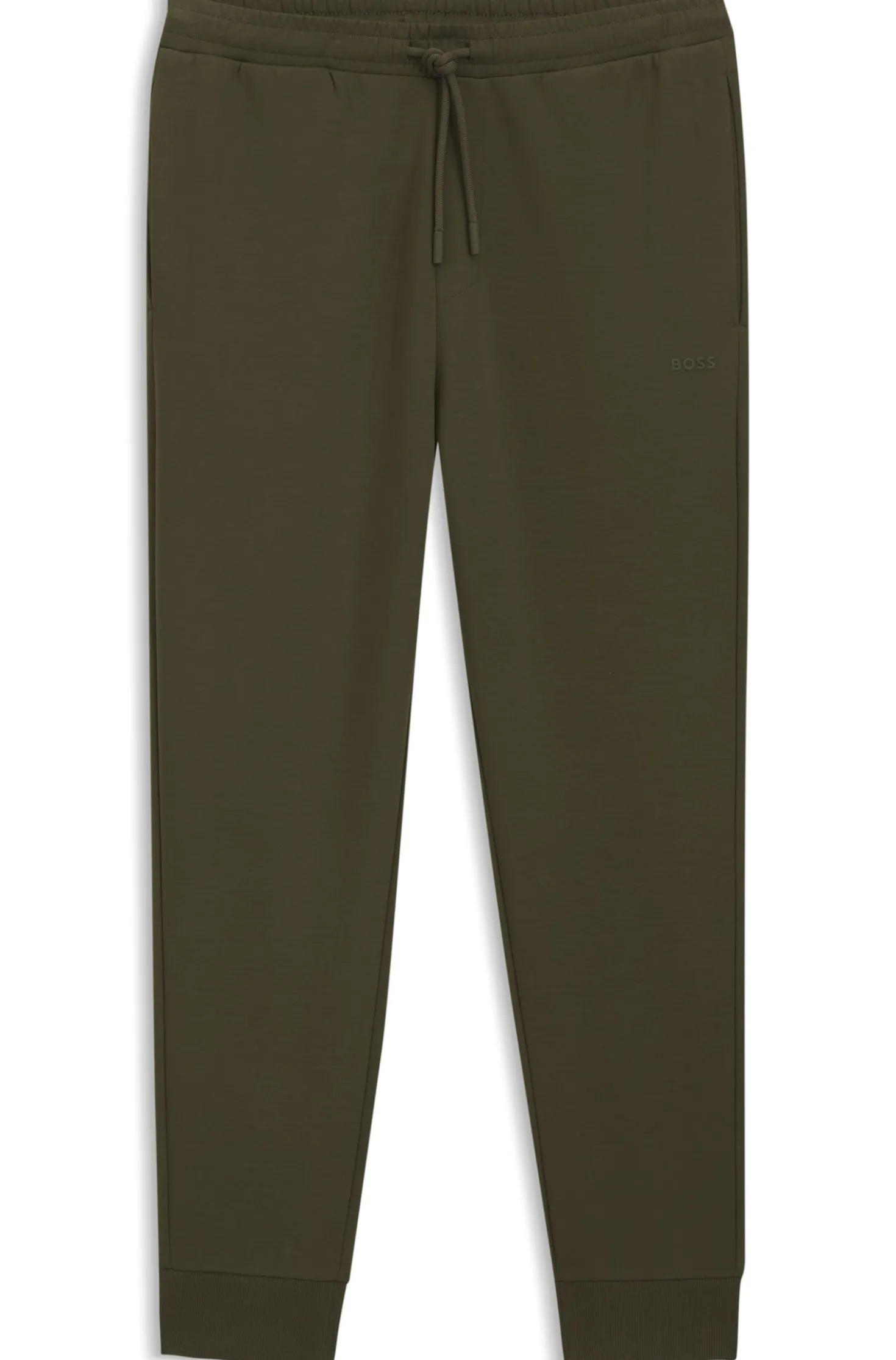 Modern regular-fit trousers in stretch cotton