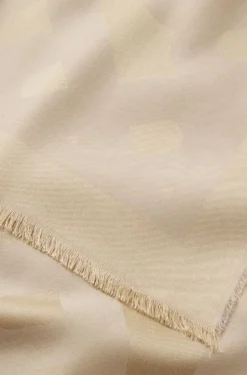 Monogram scarf in modal and wool