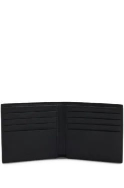 Monogram wallet with plain trims
